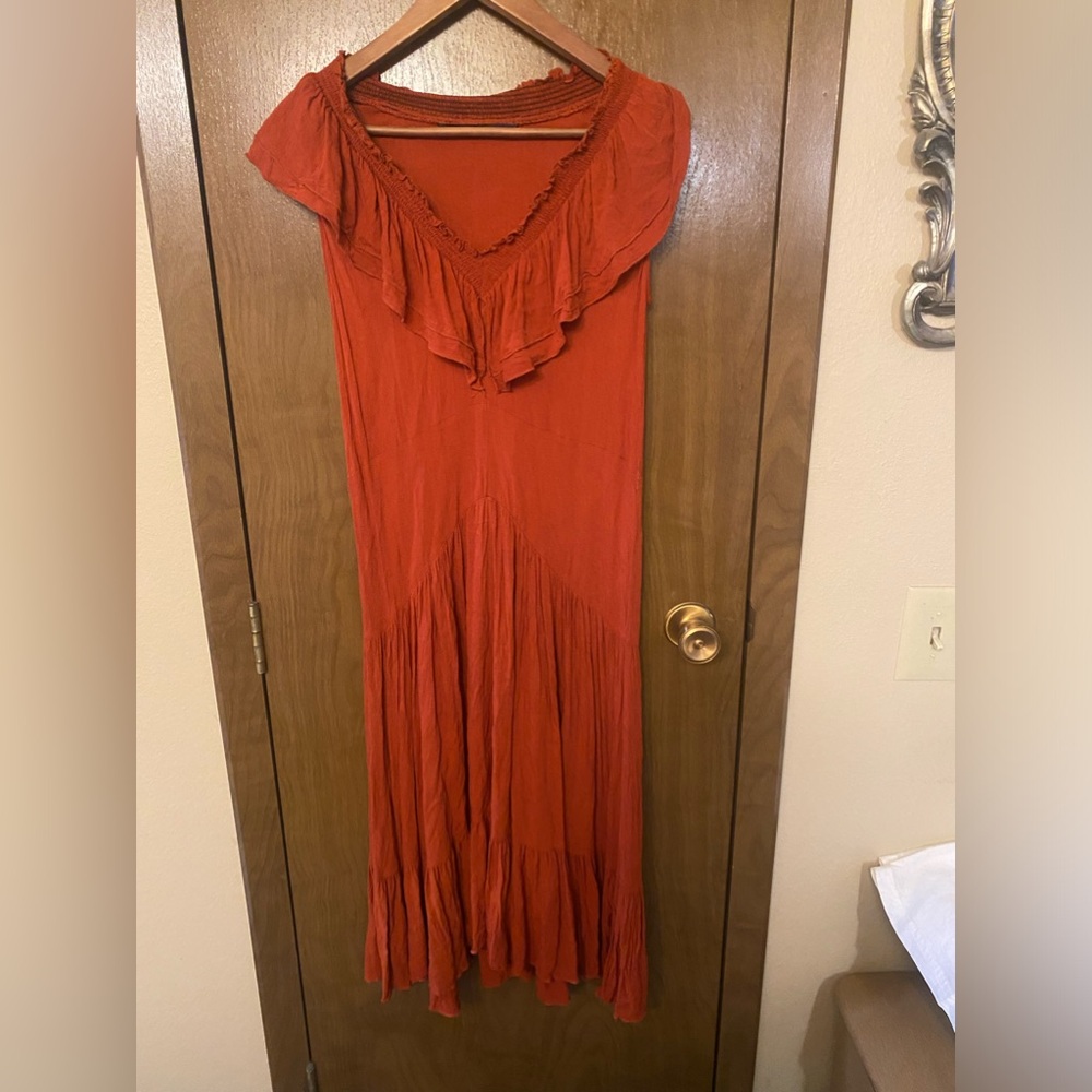 ZARA Terracottta  DRESS Boho small